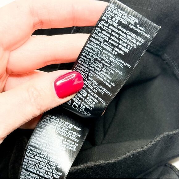 Bebe Women's Black High-Waisted Leggings with Sheer Lace Appliqué Detail Bebe XS - Picture 7 of 9